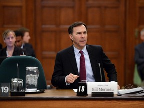 Finance Minister Bill Morneau appears at Commons committee for pre-budget consultations on Parliament Hill in Ottawa on Tuesday, Feb. 23, 2016. THE CANADIAN PRESS/Sean Kilpatrick