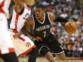 Brooklyn Nets forward Joe Johnson. (Tom Szczerbowski/USA TODAY Sports)