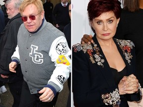 Elton John and Sharon Osbourne. (WENN.COM)
