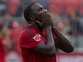 TFC striker Jozy Altidore is battling a hamstring injury. (POSTMEDIA FILES)