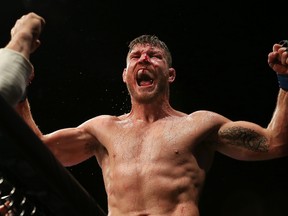 Michael Bisping after defeating Anderson Silva at UFC fight night in London. (Action Images via Reuters/Matthew Childs)