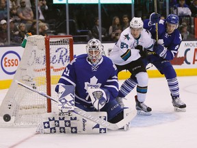 Toronto Maple Leafs goaltender Garret Sparks. (John E. Sokolowski/USA TODAY Sports)