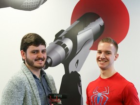 Television and New Media Production students Brady Rogers and Shayne Pifer are gearing up for Student Film Night.