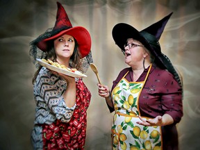 Cast members Jennifer Murray, left, and Ruth Francoeur are shown in this photo by Cheryl Hughes promoting the upcoming Theatre Sarnia production of the comedy The Kitchen Witches. It opens April 8 at the Imperial Theatre, where the cast and crew have organized a culinary marketplace and cookbook launch for First Friday, March 4. (Handout/Sarnia Observer/Postmedia Network)