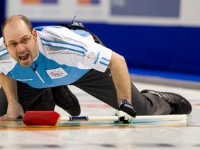 Quebec skip Jean-Michel Menard. (Reuters)