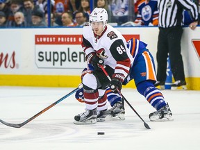 The Coyotes traded left wing Mikkel Boedker to the Avalanche on the NHL's trade deadline on Monday, Feb. 29, 2016. (Sergei Belski/USA TODAY Sports)