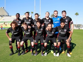 St. Petersburg, FL, USA; D.C. United team poses for a team photo before the game against the Philadelphia Union at Al Lang Stadium. Kim Klement-USA TODAY Sports