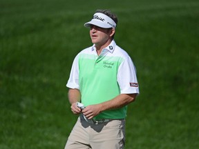 Jason Bohn looks on during the first round of the CareerBuilder Challenge at PGA West TPC Stadium Course in La Quinta, Calif., on Jan. 21, 2016. (Joe Camporeale/USA TODAY Sports)