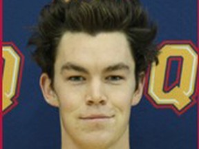 Regiopolis-Notre Dame grad Jamie Wright has been named Queen’s University’s male athlete of the week. (Queen's University Athletics)