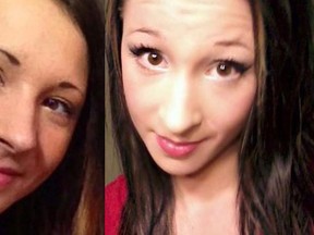 Twenty-year-old Marissa Shephard, seen in two different undated handout photos from the RCMP, faces first-degree murder and arson charges in the death of 18-year-old Baylee Wylie.(THE CANADIAN PRESS/HO-Royal Canadian Mounted Police via Facebook)