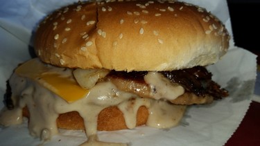 Burger Baron double patty 'shroom burger