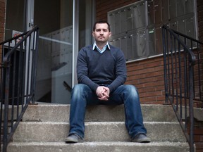 Tyler Cunningham, 29, is pictured at his home in Windsor, Ont., Monday, February 29, 2016.  Cunningham's wife has taken a job in Edmonton and the two of them will be moving there in September.(DAX MELMER/The Windsor Star)
