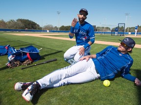 Blue Jays will be cautious with how much work veterans such as Josh Donaldson (right) and Jose Bautista will get this spring. (The Canadian Press)
