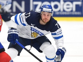 Maple Leafs forward Leo Komarov represented Finland during the 2015 world hockey championship, and might do so again at the World Cup in September 2016. (JOE KLAMAR/AFP files)