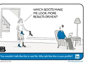 LinkedIn worked with Marketoonist CEO Tom Fishburne to create artwork for the campaign.