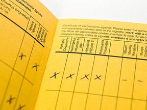 Ontario's 'yellow card' immunization record form.  Canadian Foundation for Innovation