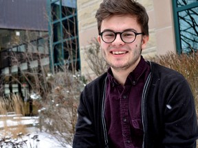 Travis Tetreault at Kings University College at Western University in London Ont. February 25, 2016. CHRIS MONTANINI\LONDONER\POSTMEDIA NETWORK