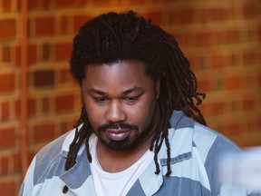 This Monday Dec. 7, 2015 file photo shows Jesse Matthew Jr. as he is led out of the Albemarle Circuit Court building.  (AP Photo/Steve Helber)