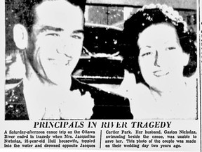 Gaston Nicholas was convicted in the drowning death of his young wife after a trial in the fall of 1958.