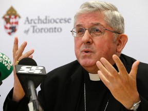 Cardinal Thomas Collins, Archbishop of Toronto. (Craig Robertson/Toronto Sun)