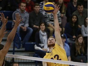 Queen's Gaels' Mike Tomlinson is one of two Gaels to win major awards this year in Ontario University Athletics volleyball. (Queen's University Athletics)