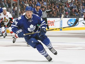 On Wednesday, Maple Leafs defenceman Morgan Rielly was one of 16 players selected to the North American squad for the World Cup of Hockey. (Getty Images/AFP)