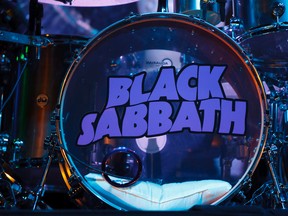 Black Sabbath's drums are seen as the band performs at Rexall Place in Edmonton, Alta., on Tuesday, April 22, 2014. FILE PHOTO