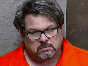 Jason Dalton is seen on closed circuit television during his arraignment in Kalamazoo County, Michigan in this February 22, 2016 file photo.  A court hearing is scheduled on Thursday for the Michigan Uber driver charged with murdering six people last month in a shooting spree in the southwestern part of the state.  (REUTERS/Kalamazoo County Court/Handout via Reuters TV)