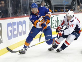 Travis Hamonic would like to be traded closer to home in Western Canada but he's doing everything he can to help the Islanders right now.