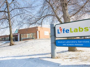 The LifeLabs centre on Schmon Parkway in Thorold is scheduled to be closed soon. (Bob Tymczyszyn, Postmedia Network)