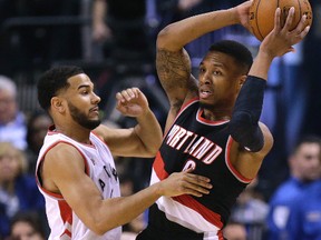 Raptors’ Cory Joseph is one of the many Canadians to rise to prominence in the NBA recently. (CRAIG ROBERTSON/Toronto Sun)