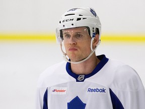 Maple Leafs forward Colin Greening will on Saturday go up against his former team, the Ottawa Senators, for the first time since being traded. (DAVID BLOOM/POSTMEDIA NETWORK)