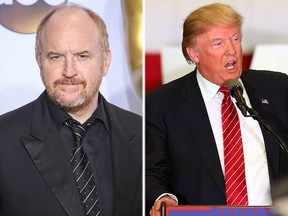 Louis C.K. and Donald Trump. (WENN/REUTERS)