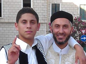 The death of Owais Egwilla, left, was announced on social media accounts affiliated with Libyan fighters, according to the SITE Intelligence Group. The youth’s father was Abdu Albasset Egwilla, right, a Libyan-Canadian religious cleric.