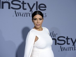 Kim Kardashian poses during the InStyle Awards at the Getty Center in Los Angeles, California October 26, 2015. REUTERS/Kevork Djansezian