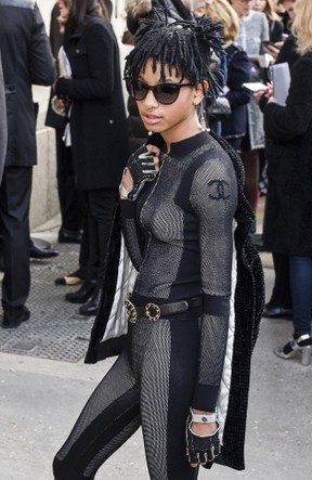 Willow Smith attending the Chanel show as part of the Paris