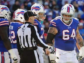 Bills offensive guard Richie Incognito (right) decided to re-sign in Buffalo after the team took a chance on him in 2015. (AP Photo/Bill Wippert/Files)