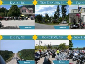 Two Hills has been shortlisted in a contest to name Canada's most motorcycle rider-friendly community.