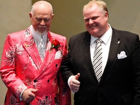 Don Cherry slams lefty media and council 'kooks' as newly elected Mayor Rob Ford is officially handed the chain of office December 7, 2010. (Dave Abel/Toronto Sun)