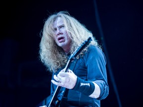 Megadeth frontman Dave Mustaine at Rexall Place on Wednesday. (Shaughn Butts)