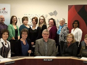 Representatives from FCSS groups and organizations in a 2014 file photo. The FCSS has received a $20,000-plus increase for its 2016 budget.