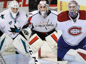 NHL goalies James Reimer, Braden Holtby and Mike Condon. (USA Today Sports/Postmedia)