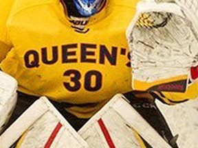 Kevin Bailie of the Queen’s Gaels has been named the top goalie in the East Division of the Ontario University Athletics hockey league. (Queen's University Athletics)