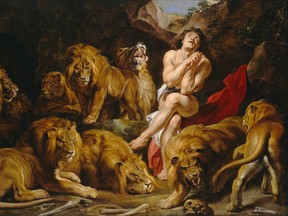 "Daniel in the Lions' Den" painted by Peter Paul Rubens in 1615. (Wikimedia Commons/HO)
