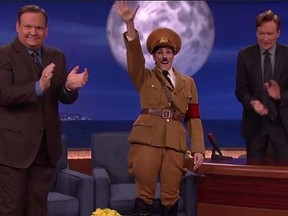 Sarah Silverman as Adolf Hitler on Conan. (Handout)