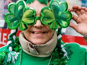 Tina was all green at the 2015 St. Patrick's Day parade. Dave Thomas/Toronto Sun/QMI Agency