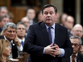 Conservative Member of Parliament Jason Kenney speaks following Question Period in the House of Commons on Parliament Hill, February 1, 2016. (REUTERS/Chris Wattie)