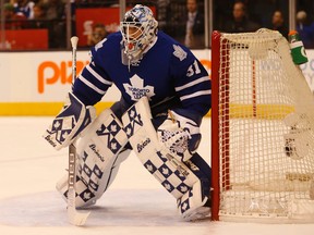 Toronto Maple Leafs goaltender Garret Sparks. (JACK BOLAND/Toronto Sun files)