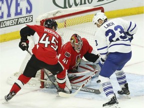 Chris Wideman, left, is the lone regular addition to the Senators' blueline that should be a team strength. FRED CHARTRAND /THE CANADIAN PRESS