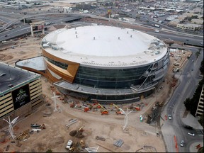 T-Mobile Arena is new a multi-purpose arena under construction on the Las Vegas Strip in Nevada, which could be used for a new team if the city gets an NHL expansion franchise. (Photo Courtesy/ArenaLasVegas.com)